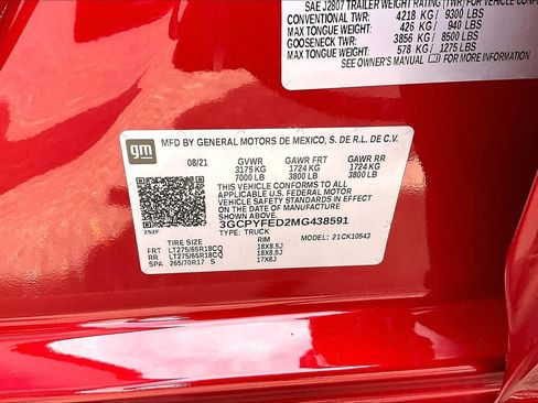 Used 2021 Chevrolet Silverado 1500 LT Trail Boss w/ Bed Protection Package AWD/4WD image 30