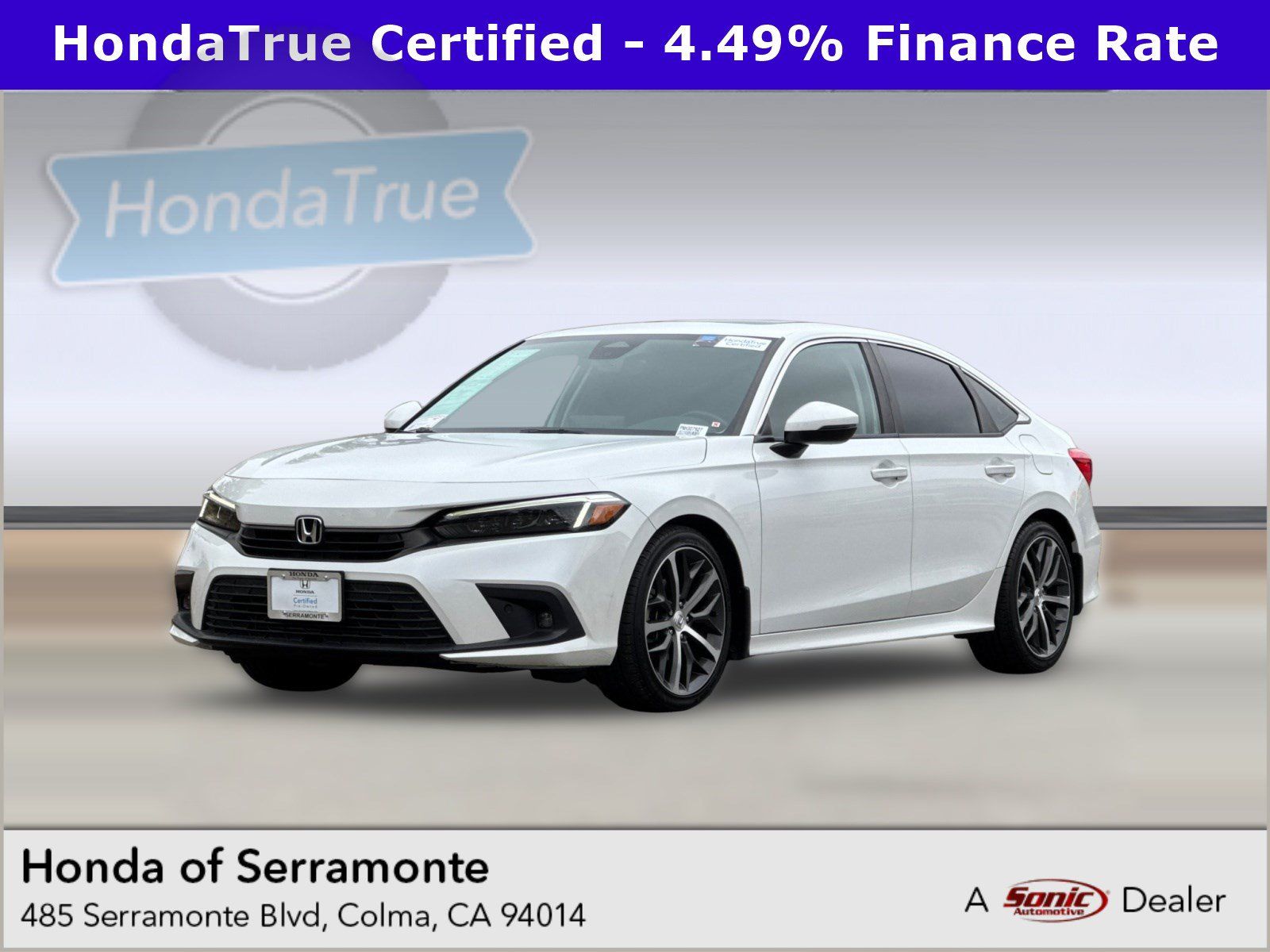 Certified 2022 Honda Civic Touring image 1