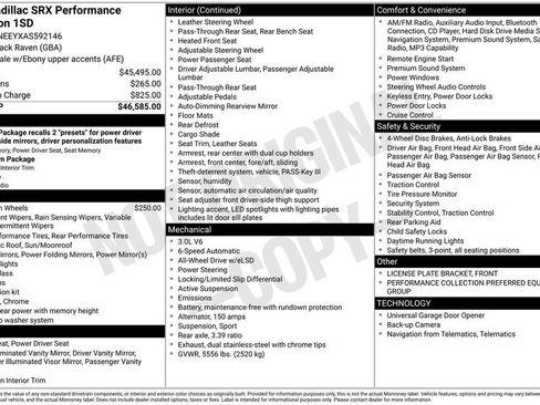 Used 2010 Cadillac SRX Performance image 2