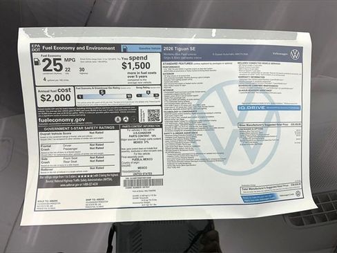 New 2026 Volkswagen Tiguan SE image 15