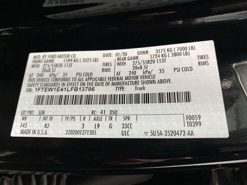 Used 2020 Ford F150 King Ranch w/ Equipment Group 601A Luxury image 47