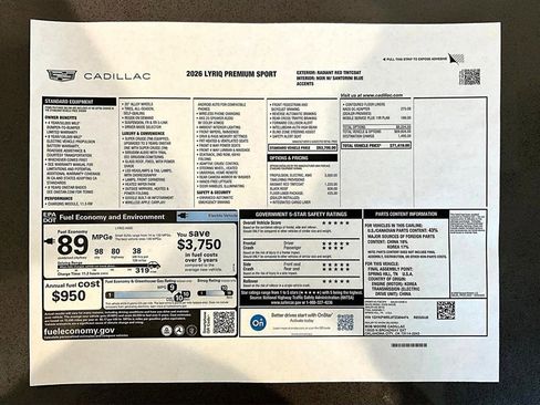 New 2026 Cadillac Lyriq Premium Sport image 14