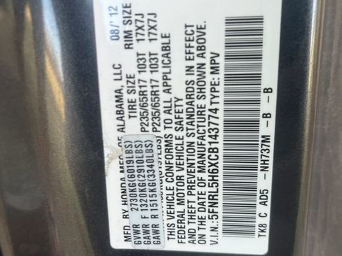 Used 2012 Honda Odyssey EX-L image 17