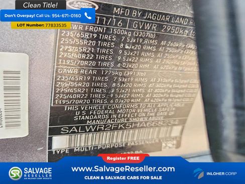 Used 2017 Land Rover Range Rover Sport HSE image 17