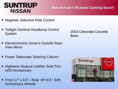 Used 2003 Chevrolet Corvette Coupe w/ Preferred Equipment Group RWD image 4