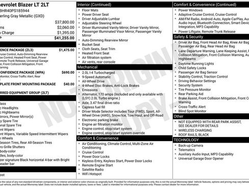 Used 2023 Chevrolet Blazer LT w/ Convenience Package AWD/4WD image 2