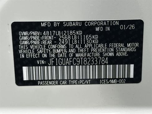 New 2026 Subaru Impreza 2.0i Sport image 22