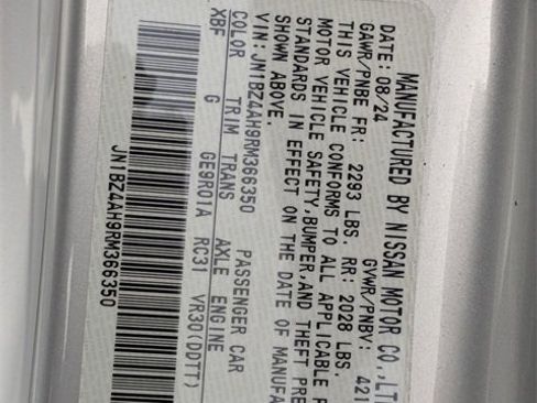 Used 2024 Nissan Z Sport w/ Floor Mat Package image 27