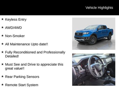 Used 2023 Ford Ranger XLT w/ Equipment Group 302A High image 21