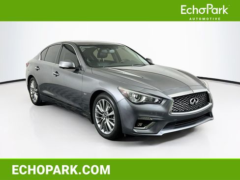Used 2018 INFINITI Q50 Luxe w/ Essential Package (3.0T Luxe) RWD image 1