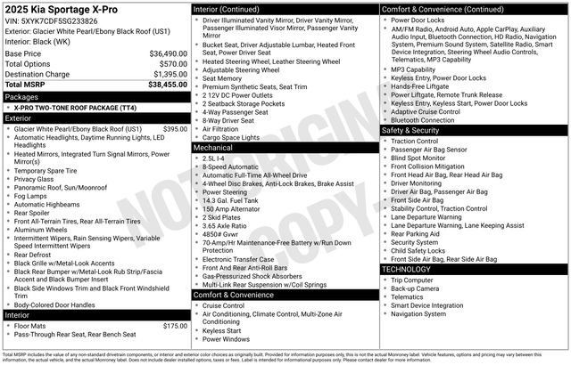 Certified 2025 Kia Sportage X-Pro AWD/4WD image 38