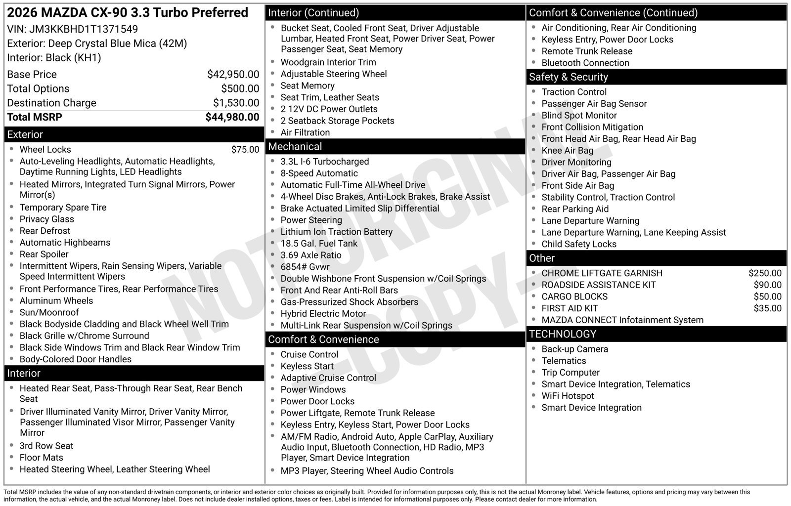 Certified 2026 MAZDA CX-90 3.3 Turbo w/ Preferred Package AWD/4WD image 24