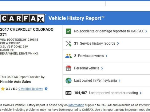 Used 2017 Chevrolet Colorado Z71 image 2