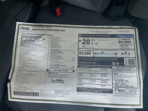 New 2026 Jeep Wrangler Sport image 21