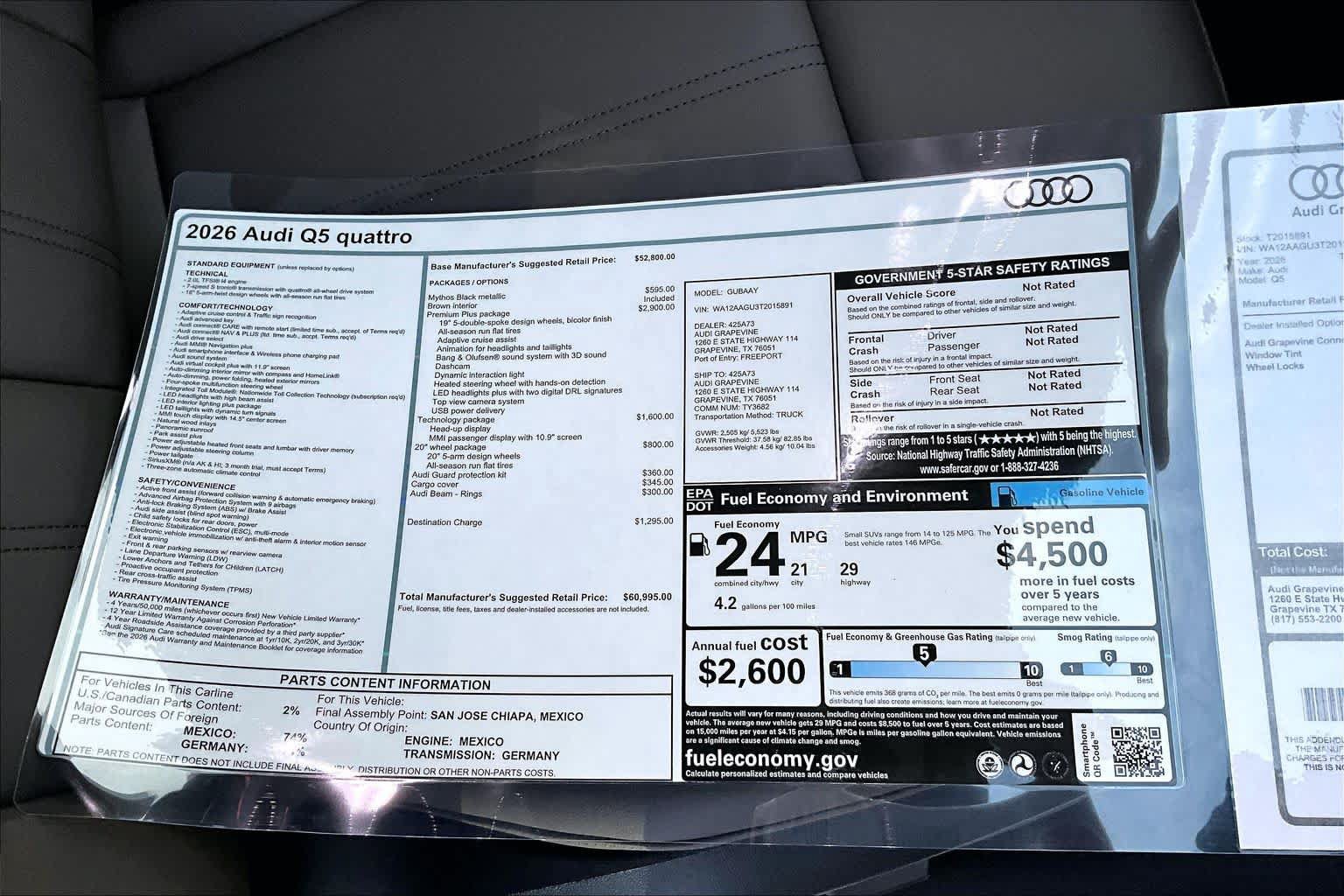 New 2026 Audi Q5 Premium AWD/4WD image 16