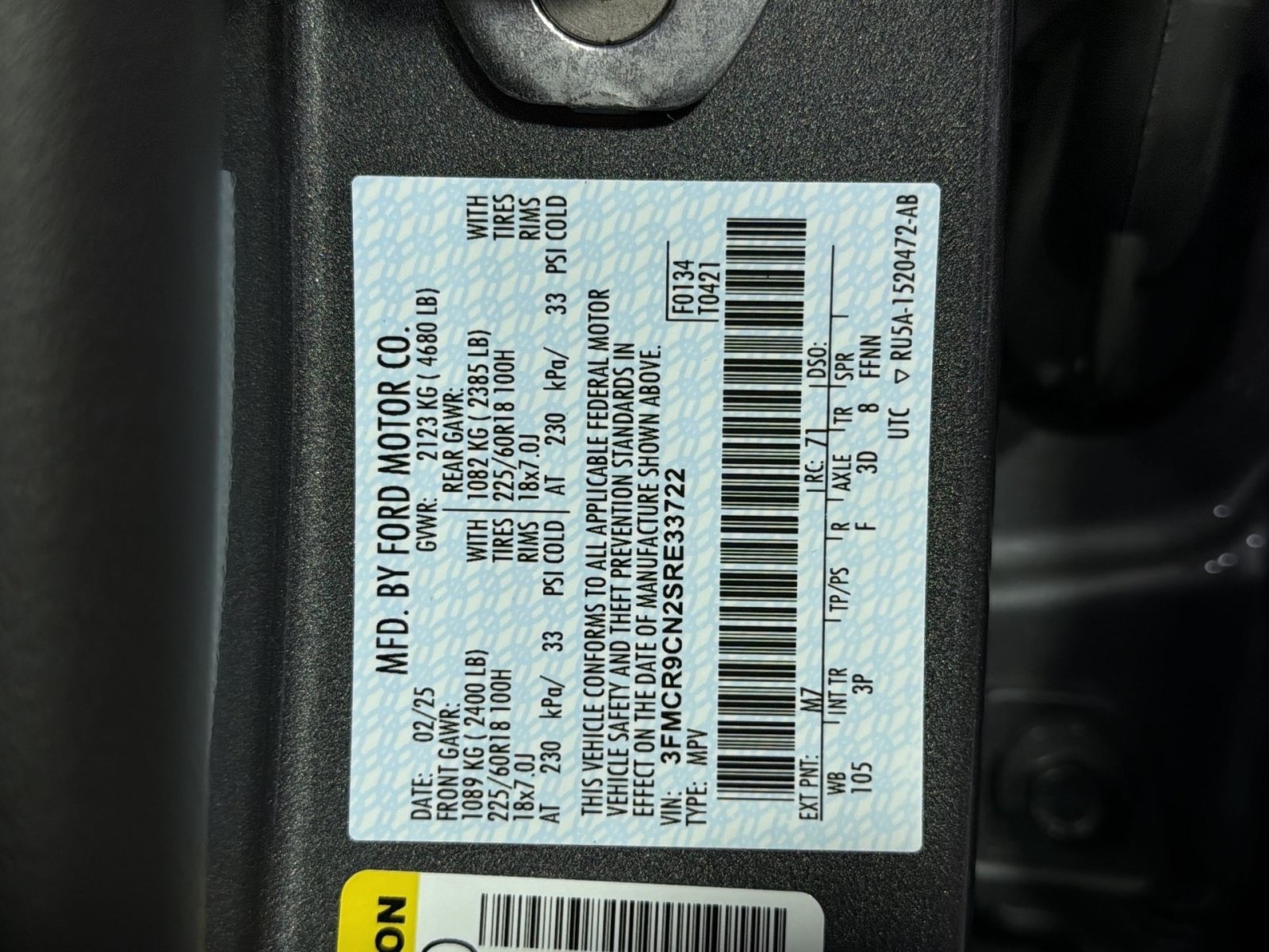 Used 2025 Ford Bronco Sport Outer Banks w/ Outer Banks Tech Package+ AWD/4WD image 36