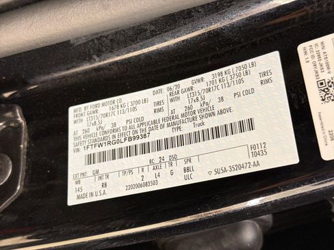 Used 2020 Ford F150 Raptor w/ Equipment Group 801A Mid AWD/4WD image 19