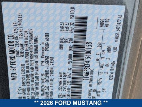 New 2026 Ford Mustang GT Premium image 19