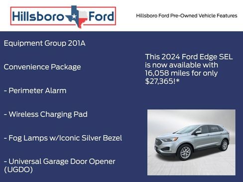 Used 2024 Ford Edge SEL w/ Convenience Package AWD/4WD image 3