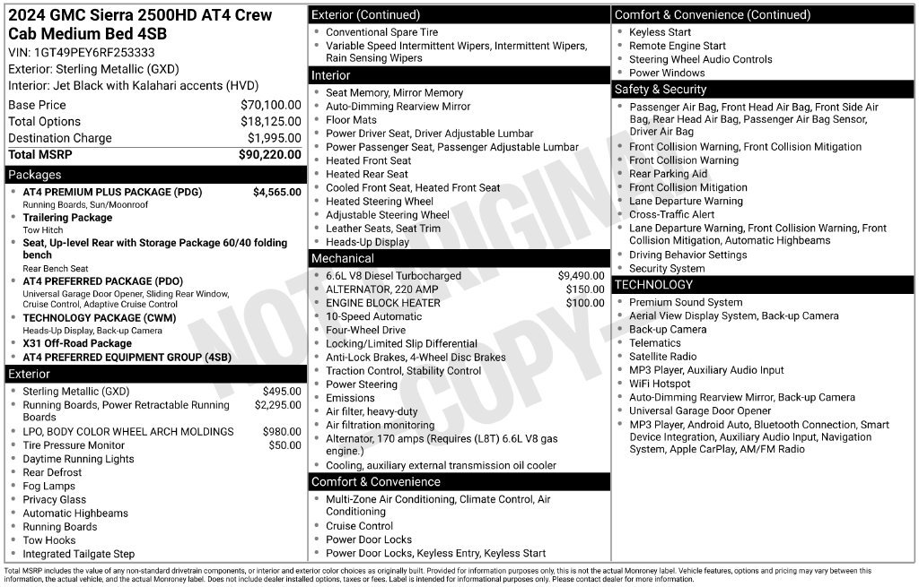 Used 2024 GMC Sierra 2500 AT4 w/ AT4 Premium Plus Package AWD/4WD image 40