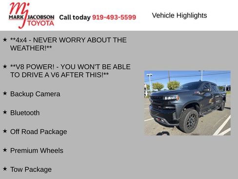 Used 2019 Chevrolet Silverado 1500 LT Trail Boss AWD/4WD image 5