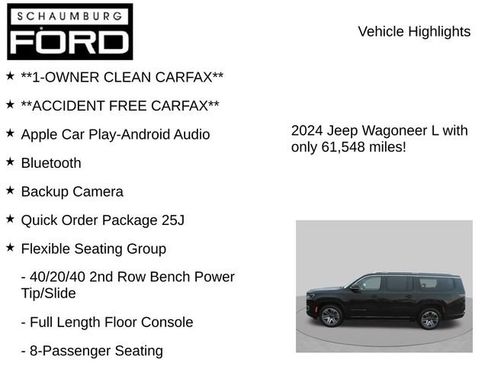 Used 2024 Jeep Wagoneer L Series II w/ Flexible Seating Group AWD/4WD image 7