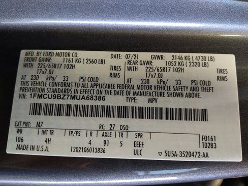 Used 2021 Ford Escape SE image 33