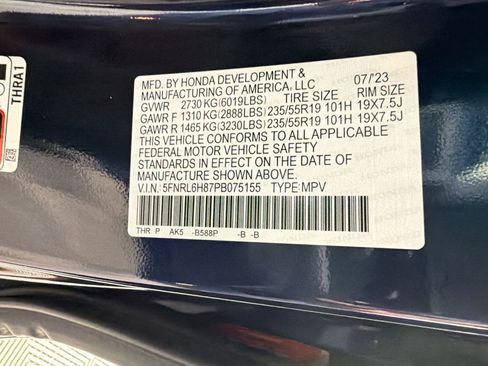 Certified 2023 Honda Odyssey Touring image 20