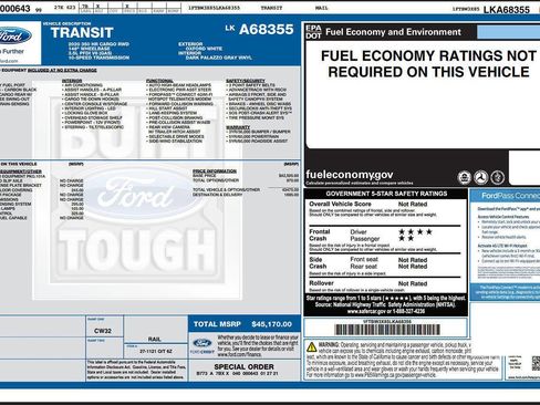 Used 2020 Ford Transit 350 148 High Roof Extended image 7