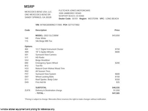 Used 2022 Mercedes-Benz GLC 300 image 2