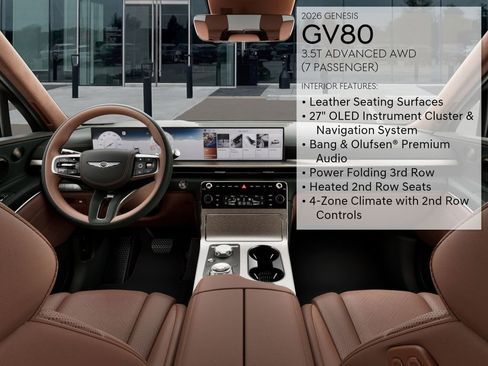 New 2026 Genesis GV80 3.5T Advanced image 17