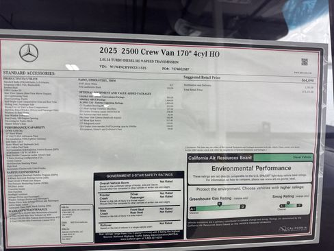 New 2025 Mercedes-Benz Sprinter 2500 image 19