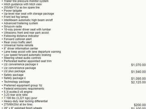 Used 2019 Chevrolet Silverado 1500 LTZ w/ LTZ Plus Package image 8