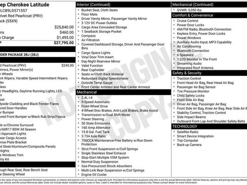 Used 2020 Jeep Cherokee Latitude FWD image 27