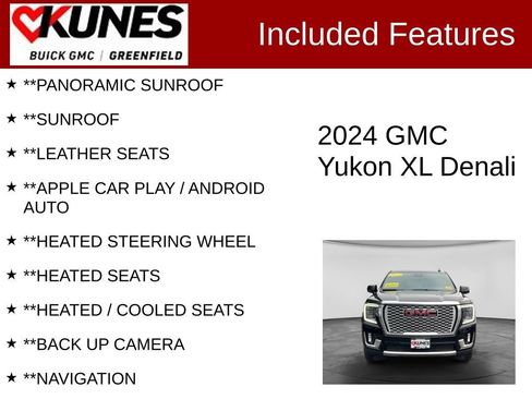 Used 2024 GMC Yukon XL Denali w/ Denali Reserve Package AWD/4WD image 2