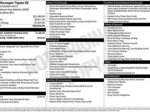Used 2024 Volkswagen Tiguan SE w/ Panoramic Sunroof Package image 11