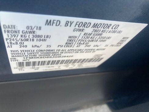 Used 2018 Ford Explorer XLT w/ Equipment Group 202A image 39