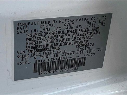 New 2025 Nissan Versa S w/ Trunk Package image 17