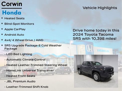 Used 2024 Toyota Tacoma SR5 AWD/4WD image 6