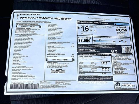 New 2026 Dodge Durango GT w/ Blacktop Package AWD/4WD image 34