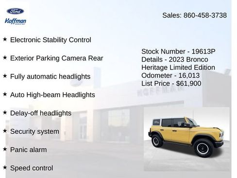 Used 2023 Ford Bronco Heritage Edition AWD/4WD image 25
