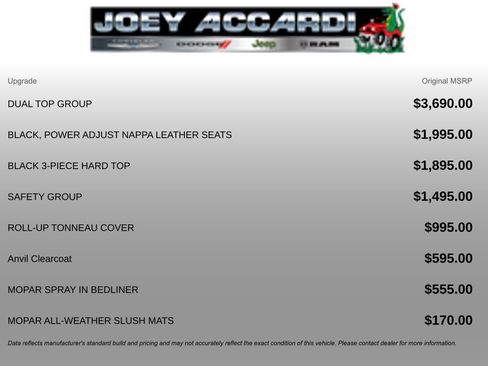 New 2026 Jeep Gladiator Rubicon w/ Dual Top Group image 3