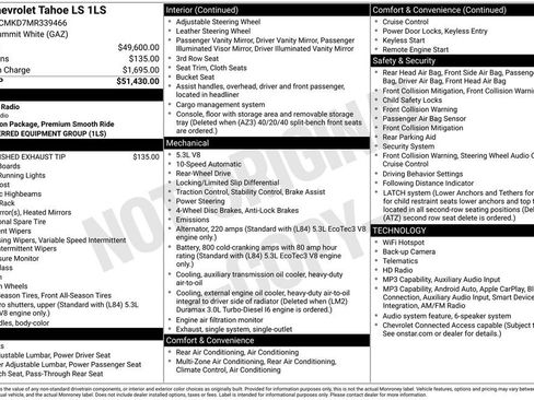 Used 2021 Chevrolet Tahoe LS RWD image 11