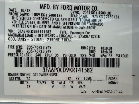 Used 2019 Ford Fusion SEL FWD image 32