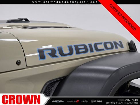 Certified 2022 Jeep Wrangler Unlimited Rubicon 4xe w/ Safety Group image 11