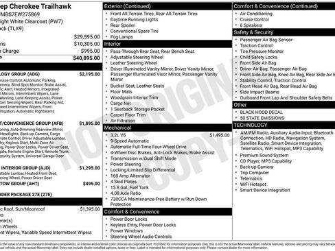 Used 2014 Jeep Cherokee Trailhawk w/ Technology Group image 2