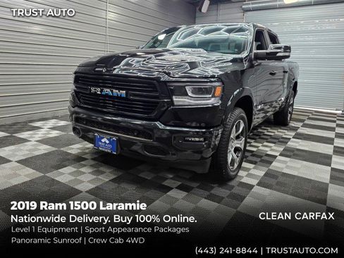 Used 2019 RAM 1500 Laramie w/ Sport Appearance Package AWD/4WD image 1