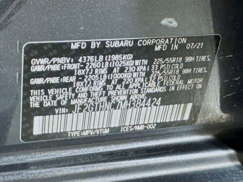 Used 2021 Subaru Crosstrek 2.5i Limited w/ Moonroof Package 2 AWD/4WD image 41