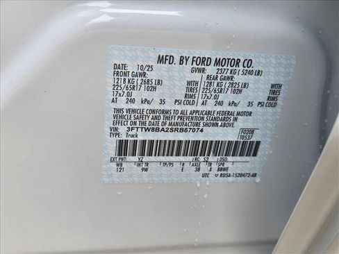 New 2025 Ford Maverick XL w/ Equipment Group 102A image 17