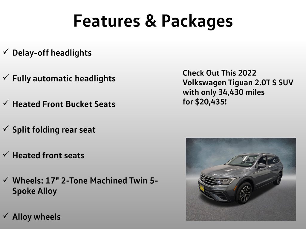 Used 2022 Volkswagen Tiguan S AWD/4WD image 12
